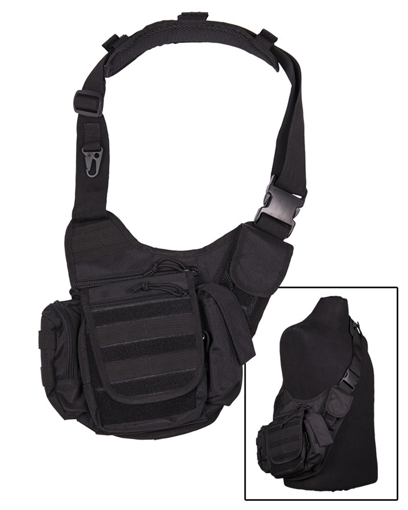 Ausverkauf: Multifunktionale Sling Bag Tasche in Schwarz