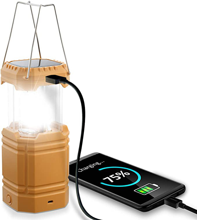 Lanterne solaire à manivelle de camping, lampe de poche LED ultra lumineuse portable, 30 à 35 heures d'autonomie, chargeur USB, banque d'alimentation 3000 mAh, lanterne électronique extérieure, lecture de randonnée, urgence