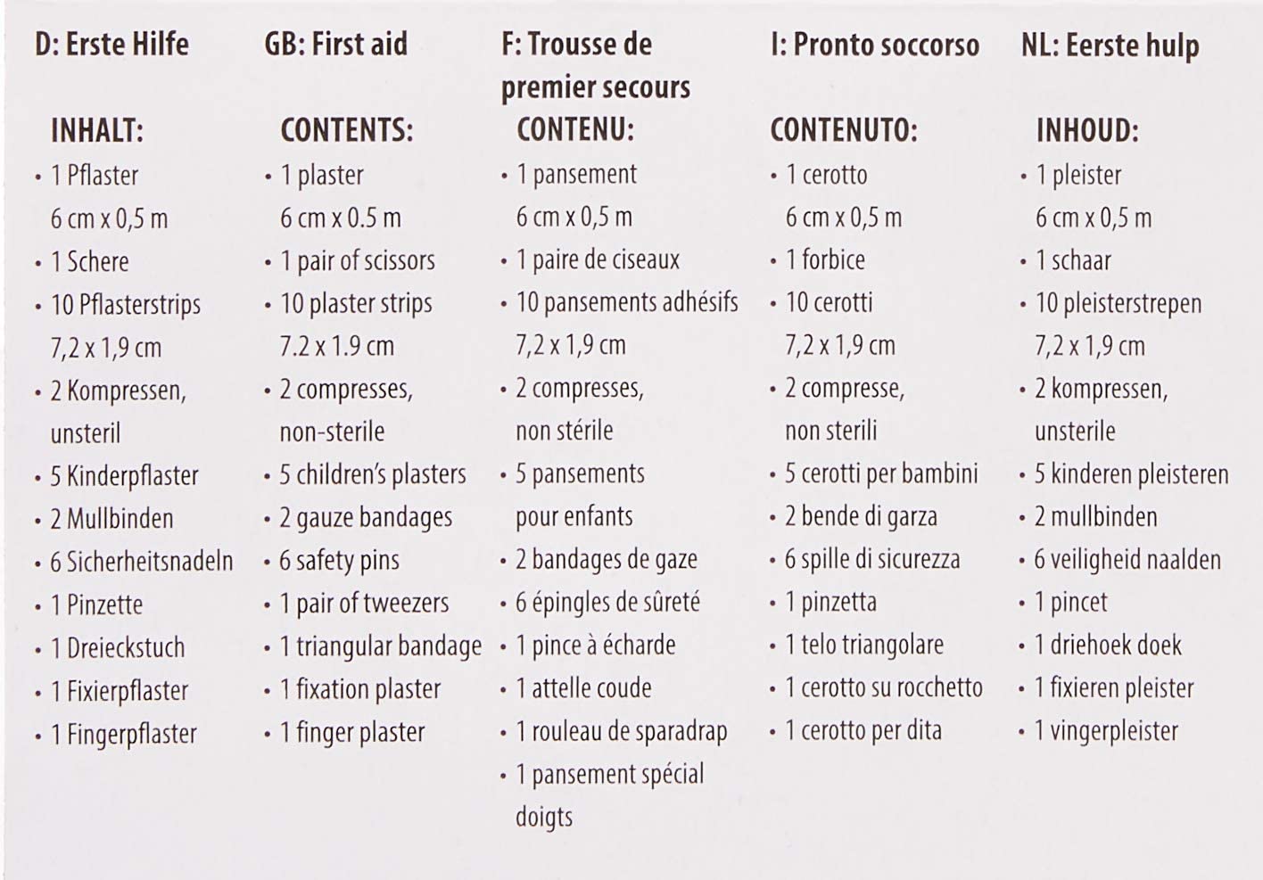 EHBO-doos - 32 stuks