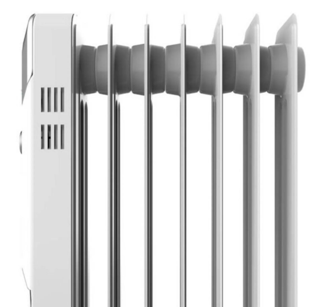 Radiateur d'huile - chauffage d'urgence par radiateur d'huile - puissance 1500W - 3 réglages de chaleur - chauffage d'urgence de radiateur blanc