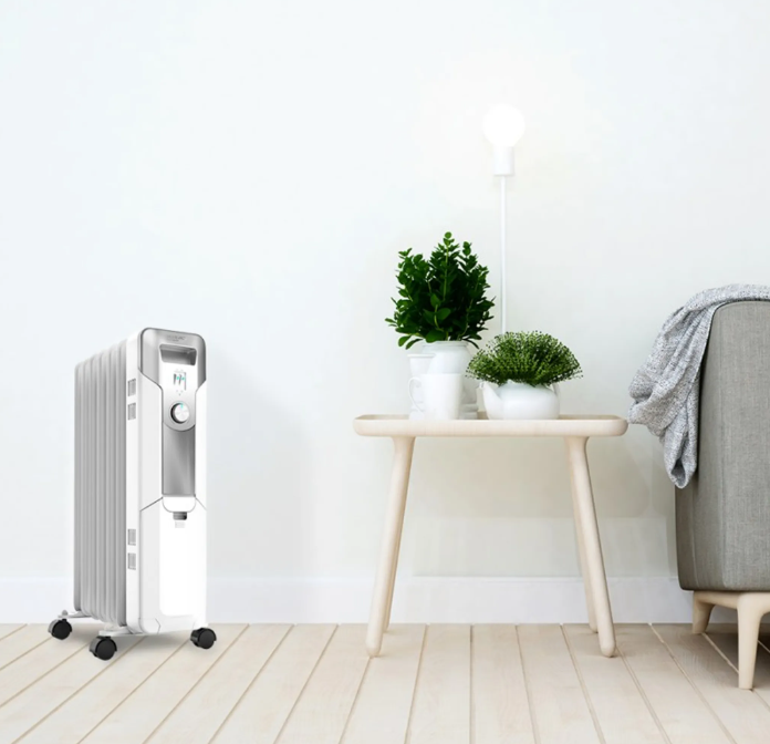 Radiateur d'huile - chauffage d'urgence par radiateur d'huile - puissance 1500W - 3 réglages de chaleur - chauffage d'urgence de radiateur blanc