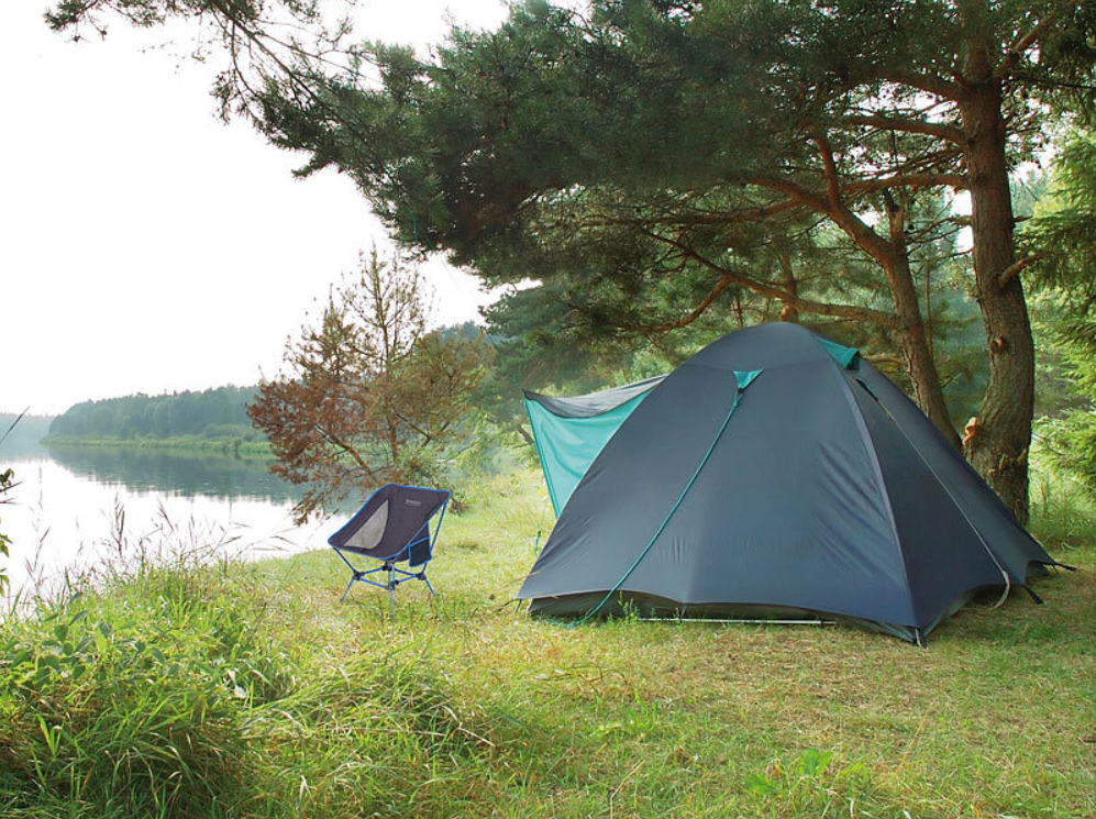 Chaise de camping - chaise pliante avec 2 hauteurs d'assise - légère, jusqu'à 120 kg