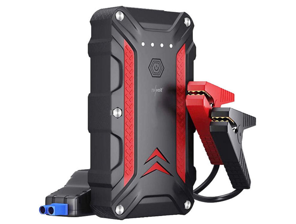 2 in 1: powerbank en auto-jumpstarter - 12 Ah - 1.200 A - krachtcentrale - noodstroom - noodstarter - autostarter - auto-jumpstarter - jumpstarter - noodjumpstarter - Autostark - noodstroomvoorziening