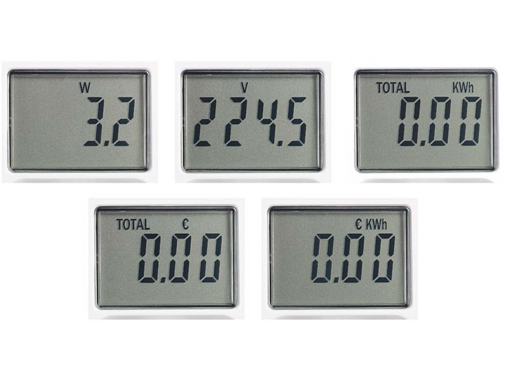 Energiekostenmeter/elektriciteitsverbruiksmeter - tot 3680 watt