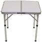 Table de camping, pliable, aluminium, poignée de transport