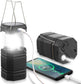 Lampe 3 en 1 - lampe de secours - lampe solaire/LED - 80 lumens - lanterne de camping - source d'alimentation de secours - lampe avec fonction de banque d'alimentation - alimentation de secours - chargeur de secours