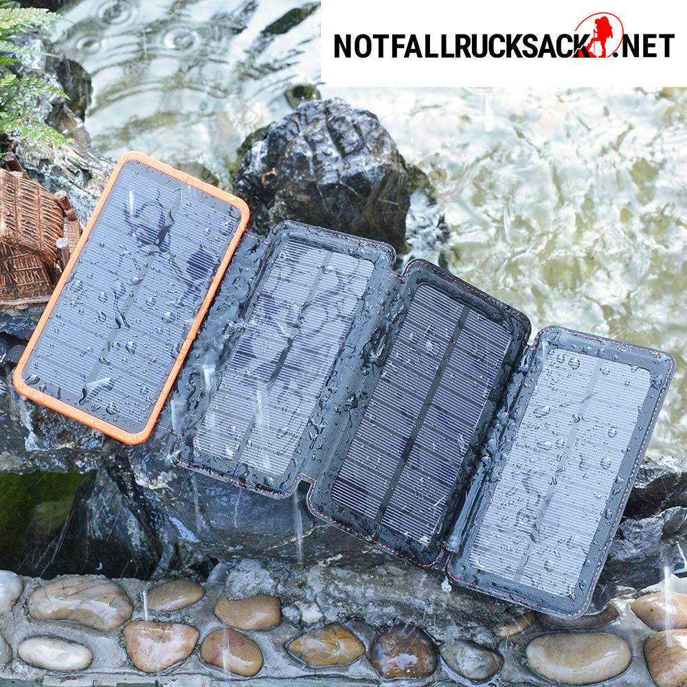 Solar Powerbank Faltbar - Testsieger mit 25000mAh