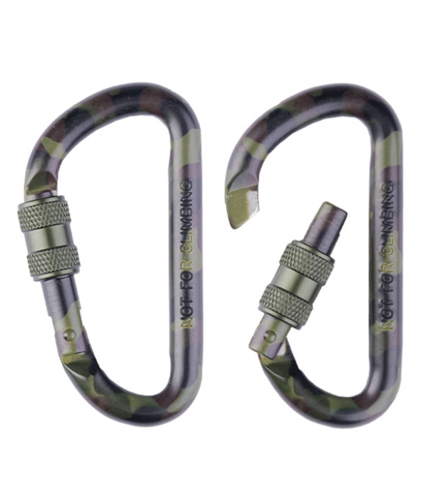 Tactical Karabiner Woodland 80mm (PAAR)