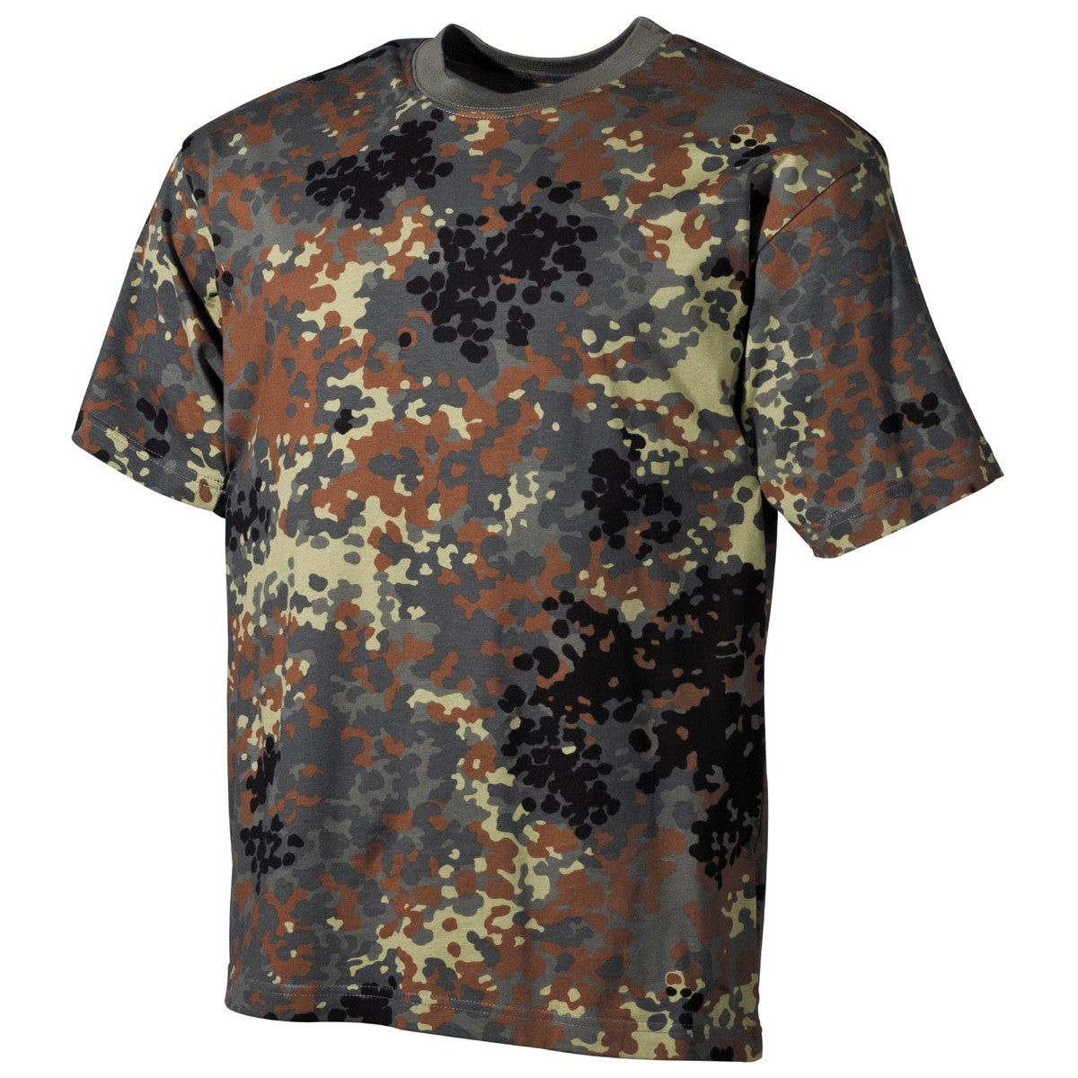 US T-shirt, halve mouwen, camouflage, 170 g/m²