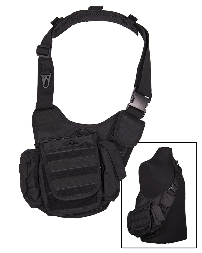 Multifunctionele slingbag tas in zwart
