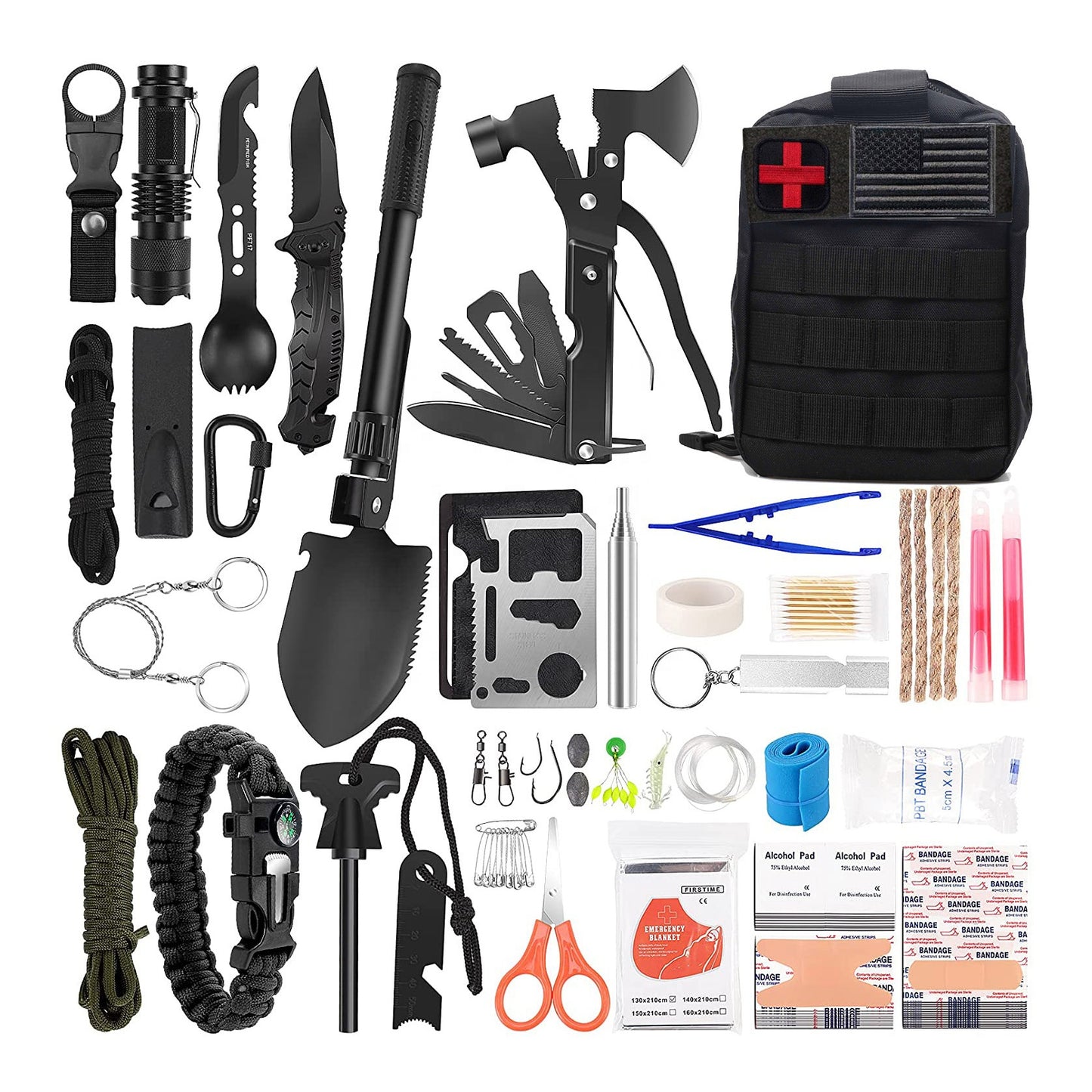 Kit de survie pour les urgences et les aventures en plein air