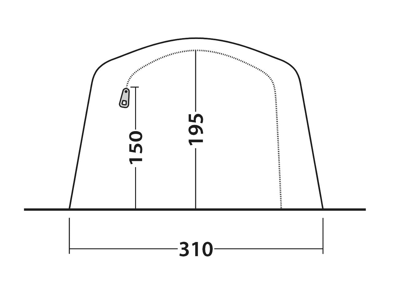 Tunnelzelt Parkdale für 4 Personen