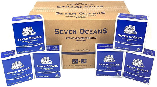 Noodvoedsel Seven Oceans Vergelijkbaar met BP-ER BPER Survival Food Pack 24 x 500 g