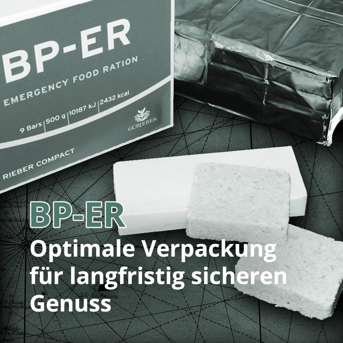 Ration d'urgence BP-ER 28 jours environ 60000kcal - Aliment d'urgence compact, durable et léger BP-ER