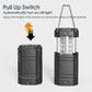 Zonne-camping handslingerlantaarn, draagbare ultraheldere LED-zaklamp met batterij