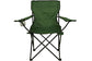 Nexos lot de 2 chaise de pêche chaise de pêche chaise pliante chaise de camping chaise pliante avec accoudoirs et porte-gobelets pratique, robuste, vert foncé clair