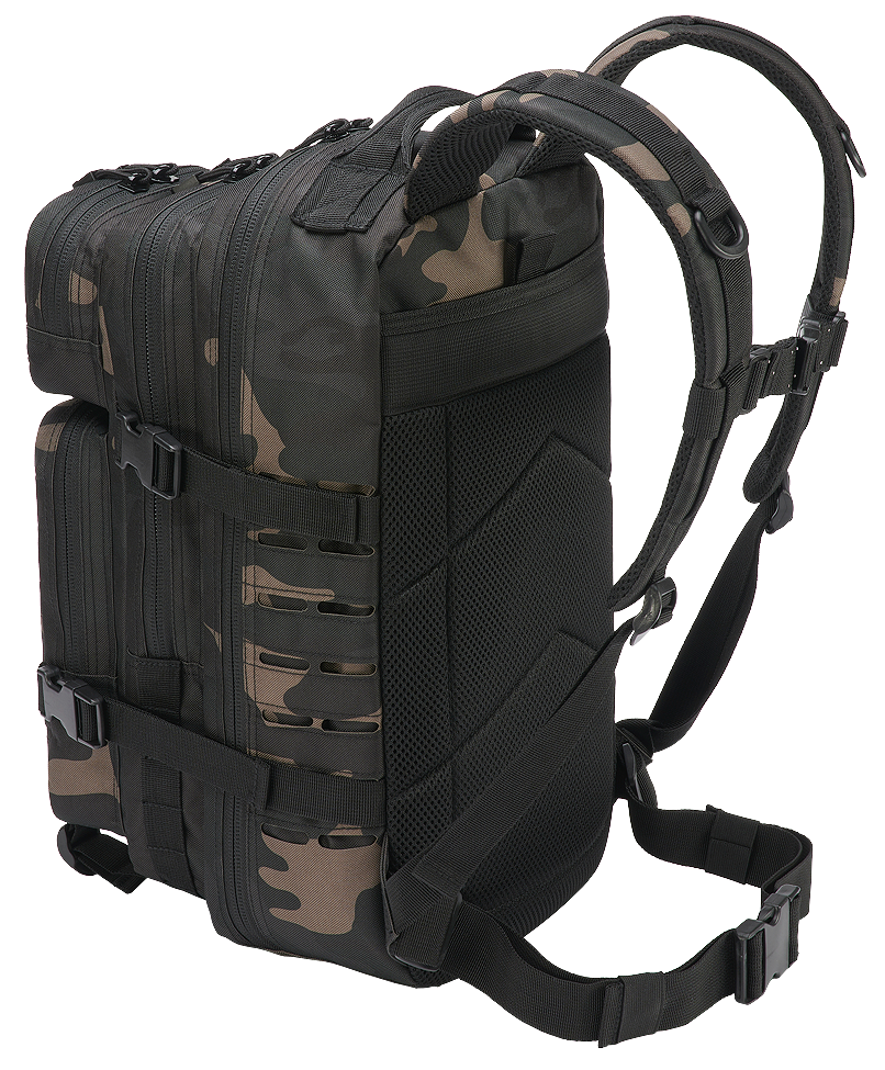 Sac à dos Molle US Combat Backpack Dark Camo Tactical Lasercut PATCH medium