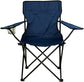 Nexos lot de 2 chaise de pêche chaise de pêche chaise pliante chaise de camping chaise pliante avec accoudoirs et porte-gobelet pratique robuste bleu clair