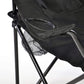 Nexos lot de 2 chaises de pêche, chaises pliantes, chaises de camping, chaises pliantes avec accoudoirs et porte-gobelets, pratiques, robustes, noir clair