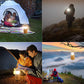 Lanterne solaire à manivelle de camping, lampe de poche LED ultra lumineuse portable, 30 à 35 heures d'autonomie, chargeur USB, banque d'alimentation 3000 mAh, lanterne électronique extérieure, lecture de randonnée, urgence