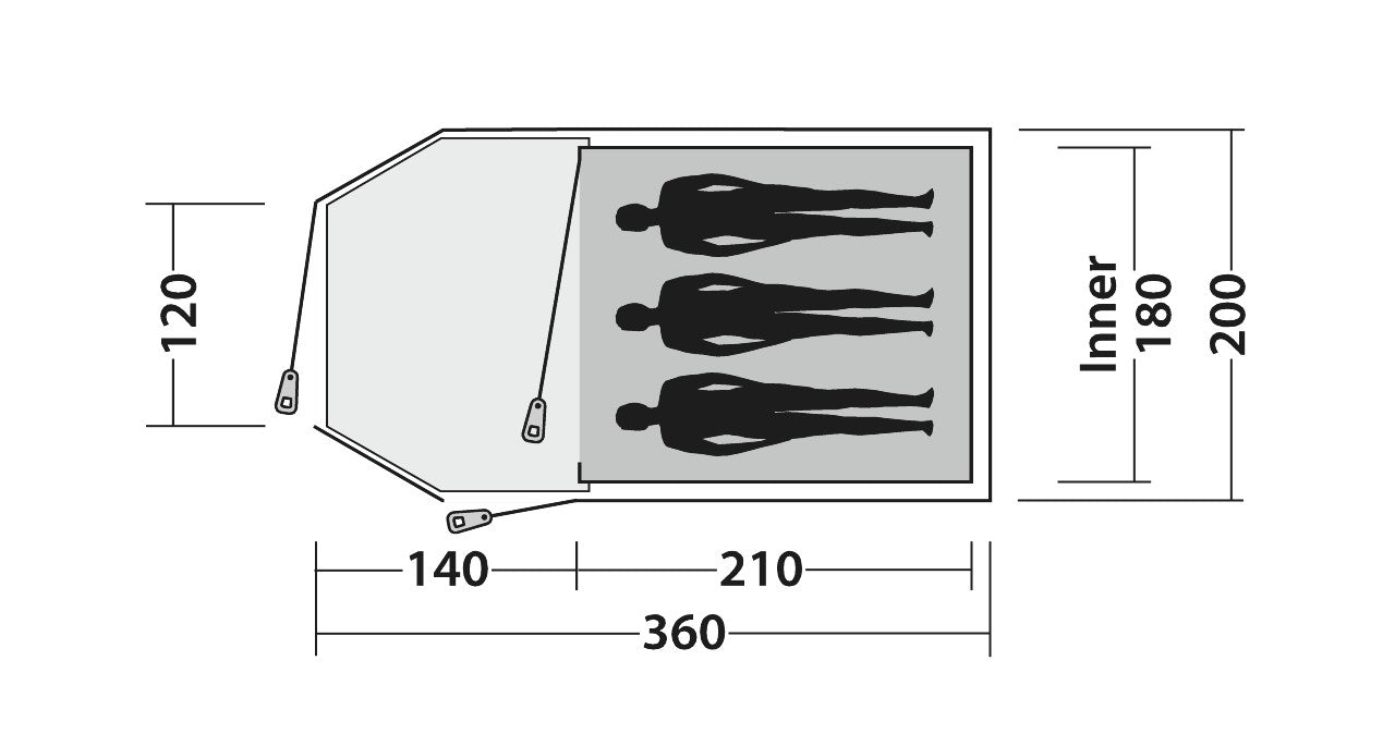 Eclipse 3000 koepeltent