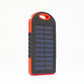 Solar Powerbank Premium zonnepaneel met powerbank, lamp en 2x USB out - noodstroom direct opladen met de zon