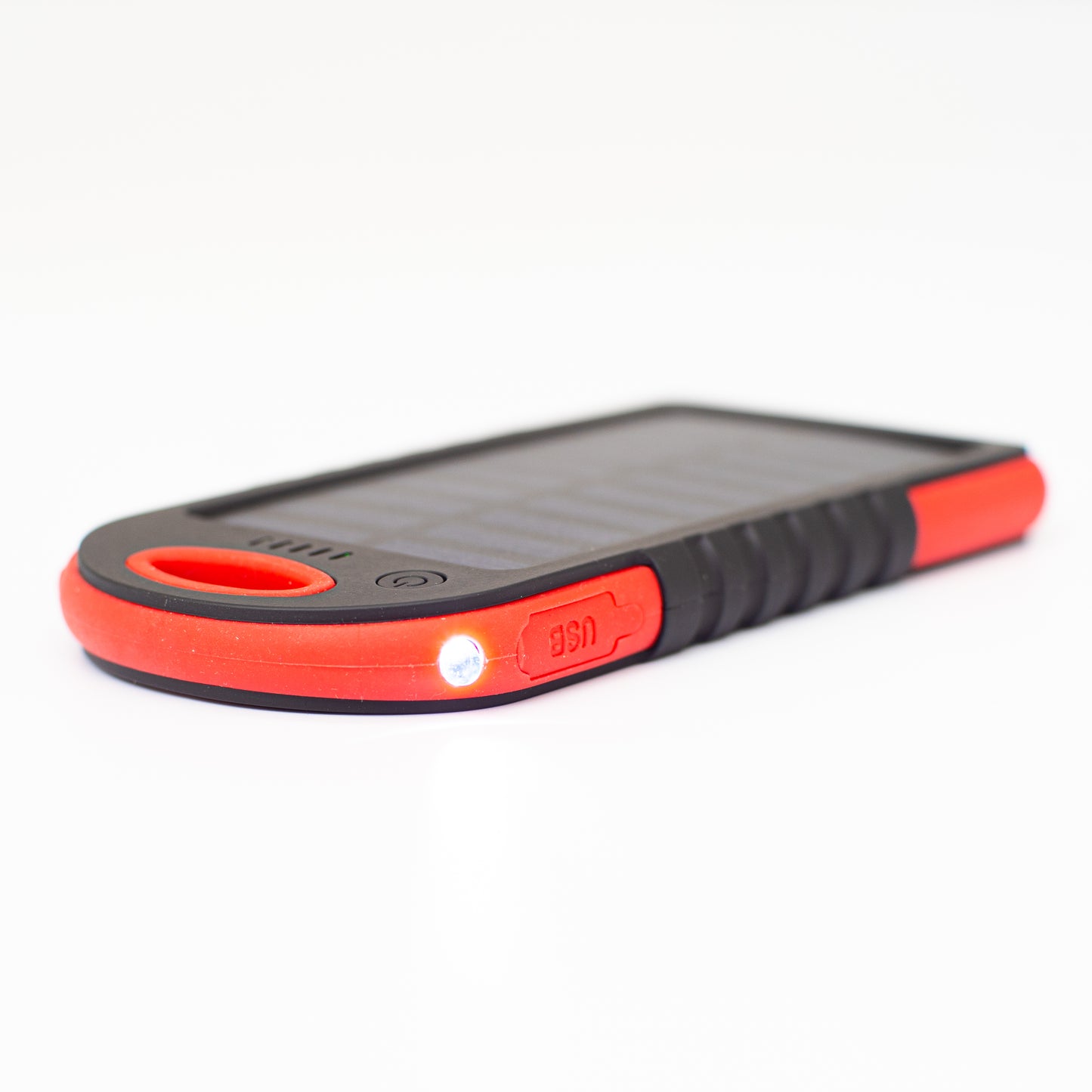 Solar Powerbank Premium zonnepaneel met powerbank, lamp en 2x USB out - noodstroom direct opladen met de zon