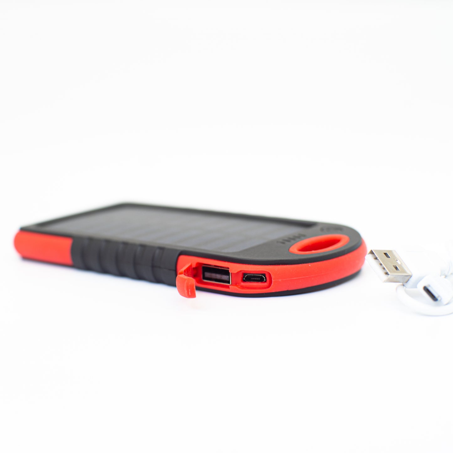 Solar Powerbank Premium zonnepaneel met powerbank, lamp en 2x USB out - noodstroom direct opladen met de zon