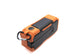 Radio d'urgence Orange ACE avec DAB/DAB+, radio à manivelle, alimentation solaire, batterie externe et lampe de poche avec connexion USB-C