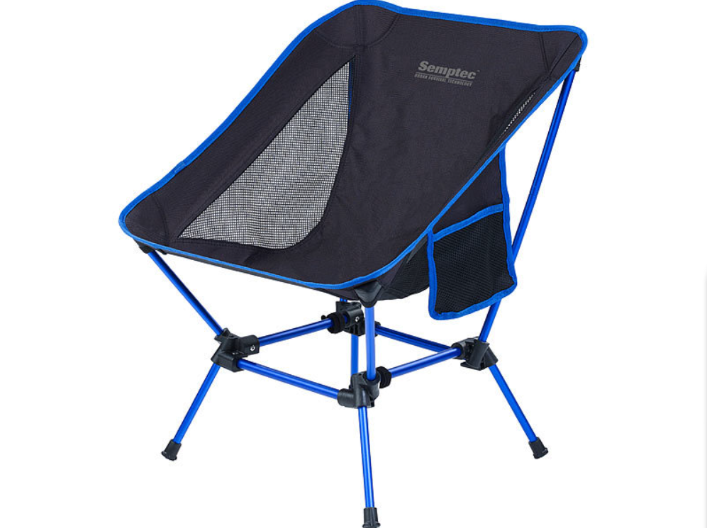 Chaise de camping - chaise pliante avec 2 hauteurs d'assise - légère, jusqu'à 120 kg