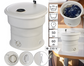 Opvouwbare mini-wasmachine - campingwasmachine - buitenwasmachine noodwasmachine - tot 1,5 kg - 50 W - pulsator, timer