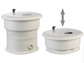 Mini lave-linge pliable - lave-linge de camping - lave-linge d'extérieur - lave-linge d'urgence - jusqu'à 1,5 kg - 50 W - pulsateur, minuterie