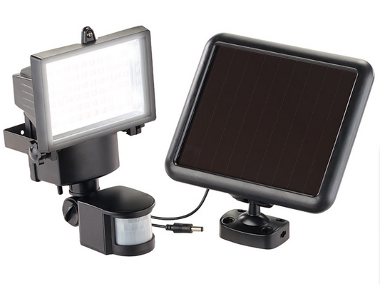 LED-lamp op zonne-energie - 600 lumen - bewegingssensor/bewegingsmelder