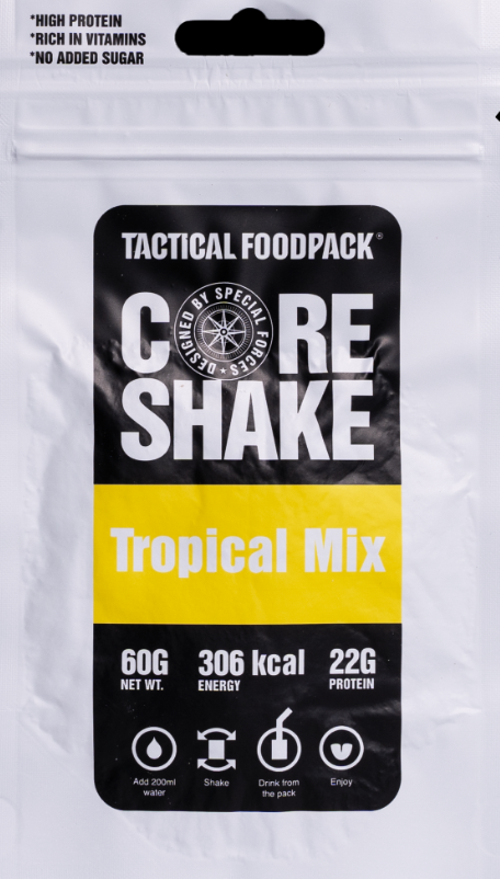 Core Shake Tropical Mix - frisdrank - noodrantsoen - voedselrantsoen - nooddrank - noodvoorraad - noodpakket/voedselpakket - voedselrantsoen - overlevingsrantsoen - overlevingsvoedsel - voedingsstoffen/voedsel energiedrank -