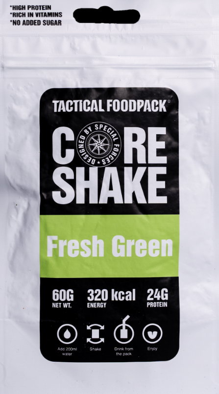 Core Shake Fresh Green - Frisdrank - Noodrantsoen - Voedselrantsoen - Nooddrank - Noodvoorraad - Noodpakket/voedselpakket - Voedselrantsoen - Overlevingsrantsoen - Overlevingsvoedsel - Voedingsstoffen/Voedsel Energiedrank -
